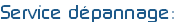 Service dépannage: